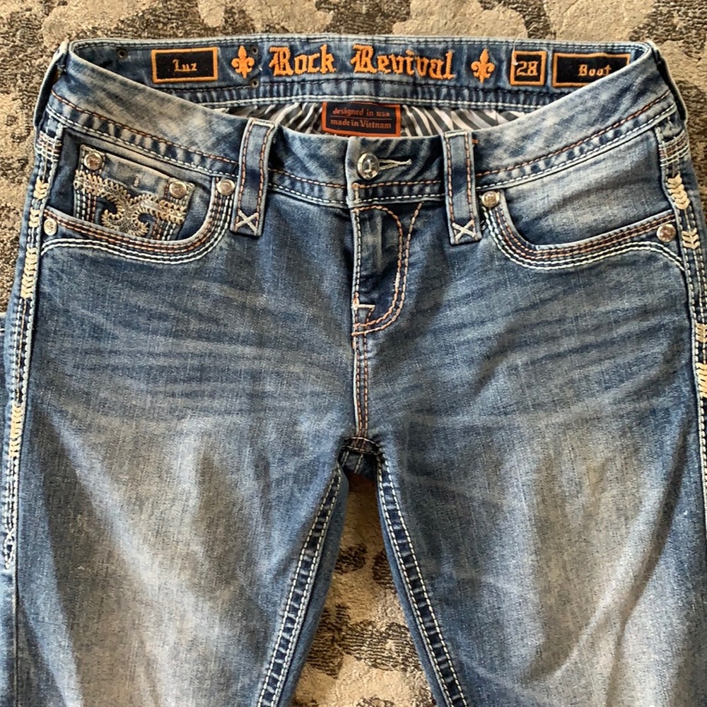 ROCK REVIVAL | Size 28 | Bootcut | Luz | Low Rise